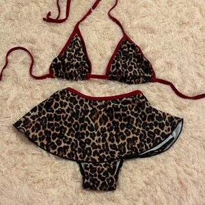 Leopard Print Bikini Set